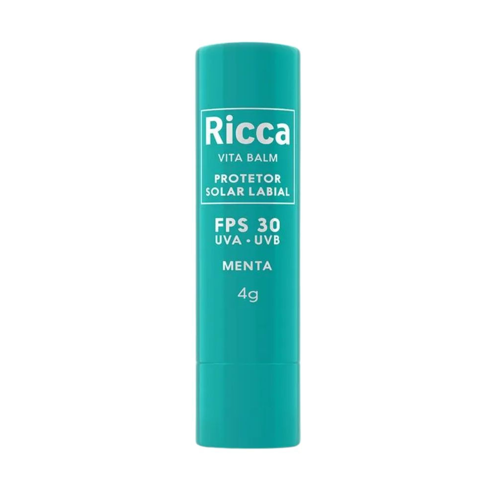 Protetor Solar Labial Ricca FPS 30 Menta